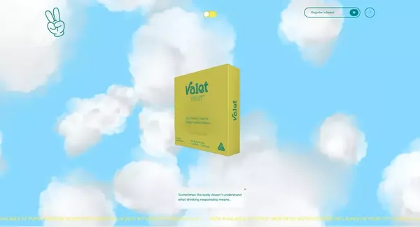 Valet: Mindful indulgence in your pocket. - Landing design inspiration
