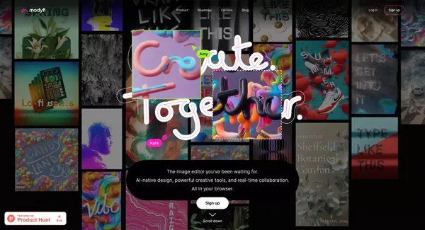 Modyfi - Create. Together. - Landing design inspiration