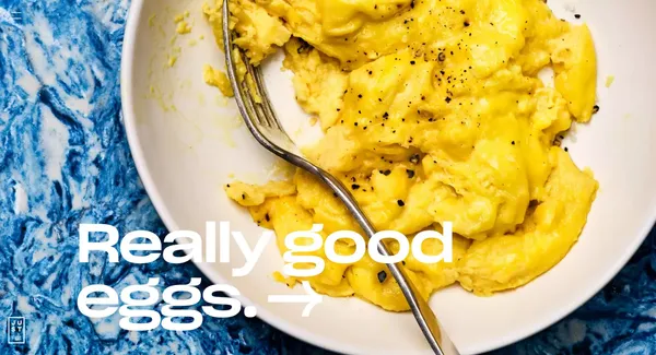 JUST Egg | Home - Landing design inspiration