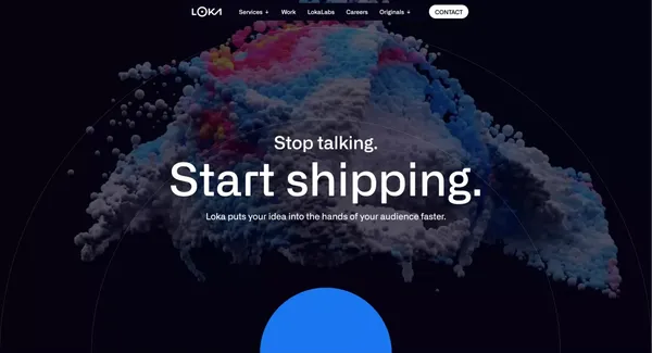 Loka - Fast Product Launch & Market Impact from Apps to AI - Landing design inspiration