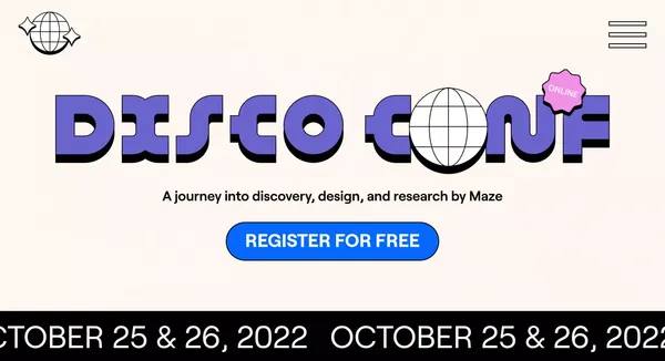 Disco Conf 2022 - Landing design inspiration