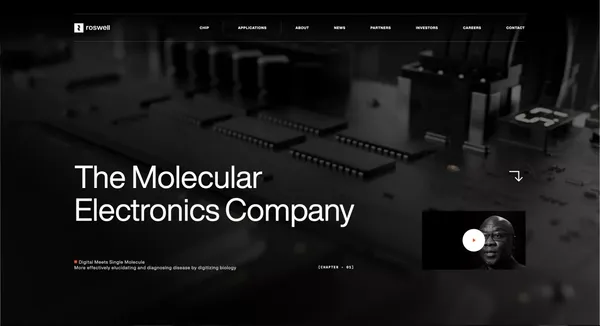 The Molecular Electronics Company - Landing design inspiration
