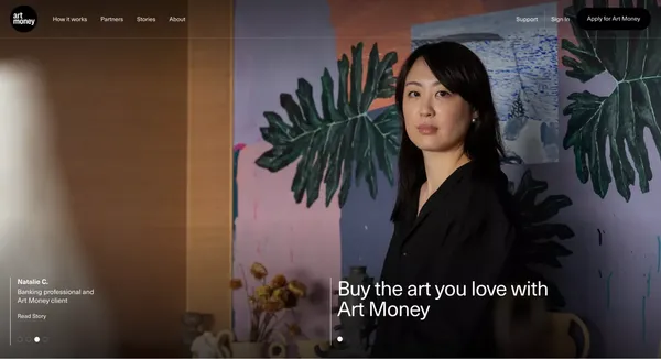 Art Money - Landing design inspiration