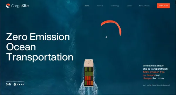 Cargokite - Landing design inspiration