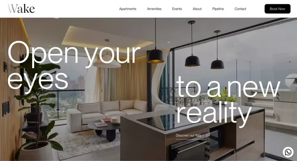 Wake • Wake - Landing design inspiration