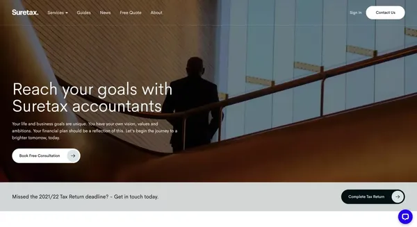 Suretax Accountants - Tax Advisory and Accounting Services - Landing design inspiration