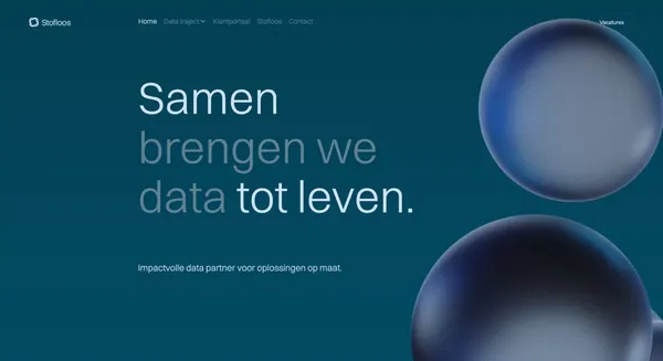 Data Partner - Samen brengen we data tot leven | Stofloos - Portfolio design inspiration