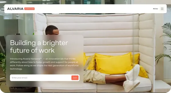 Alvaria Horizons - Landing design inspiration