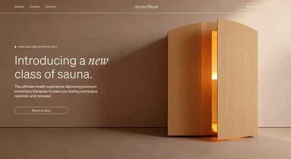 Ancient Ritual - Landing design inspiration