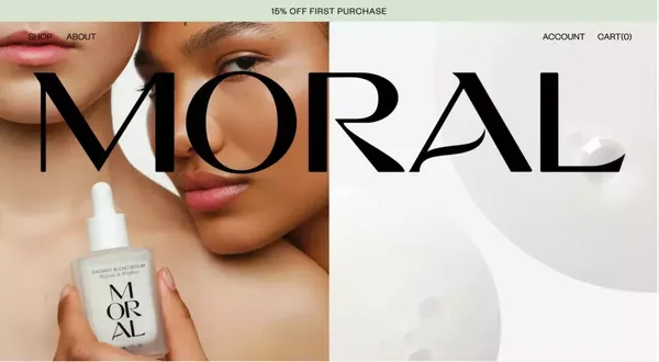 Moral - Landing design inspiration