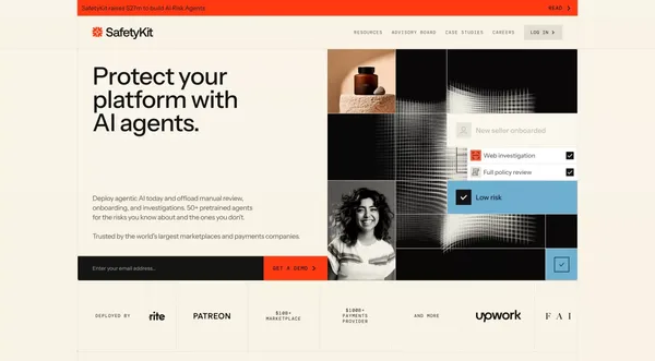 SafetyKit - Landing design inspiration