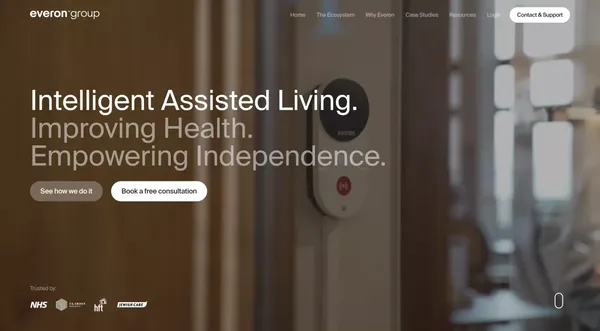 Everon UK - Landing design inspiration