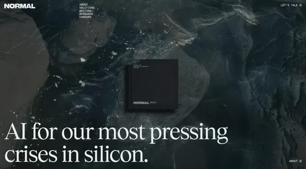Normal Computing - Landing design inspiration