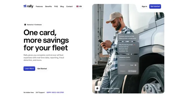 Rally - Modern Fleet Cards - website design inspiration