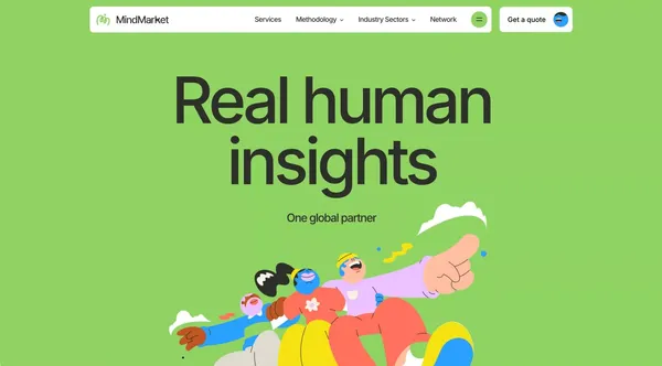 Real human insights | MindMarket - Landing design inspiration