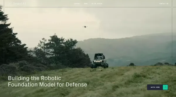 Scout AI – Foundation Model for Defense Robotics - Landing design inspiration