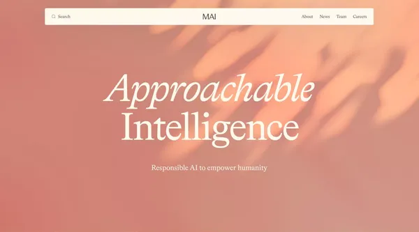 Microsoft AI - Landing design inspiration