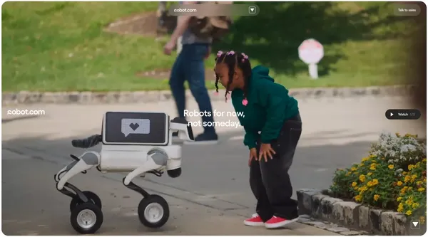 robot.comrobots for now, not someday. | Robot.com - Landing design inspiration