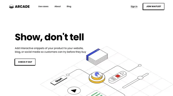 Arcade | Create Interactive Product Demos - Landing design inspiration