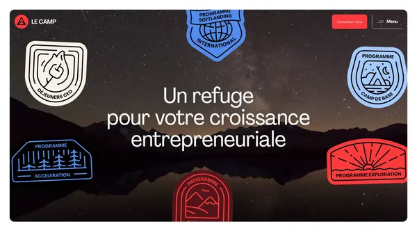 Accélérateur technologique à Québec | LE CAMP - Landing design inspiration