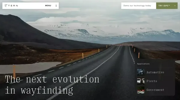 TERN - Landing design inspiration
