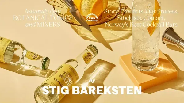 Norwegian Soda Co. - Landing design inspiration