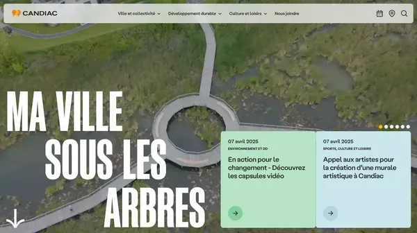 Ville de Candiac -  Bienvenue à Candiac - Landing design inspiration