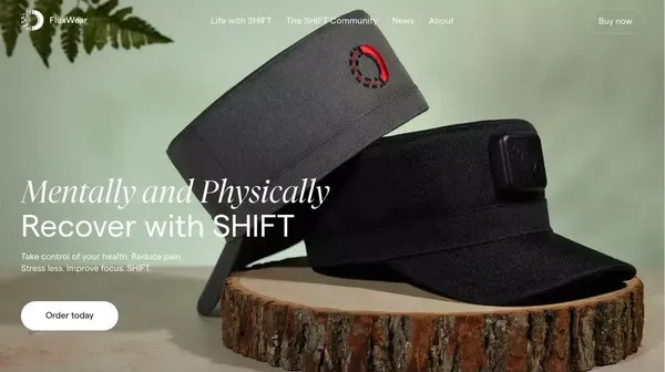 Fluxwear — Mentally and Physically ‍Recover with SHIFT - Landing design inspiration