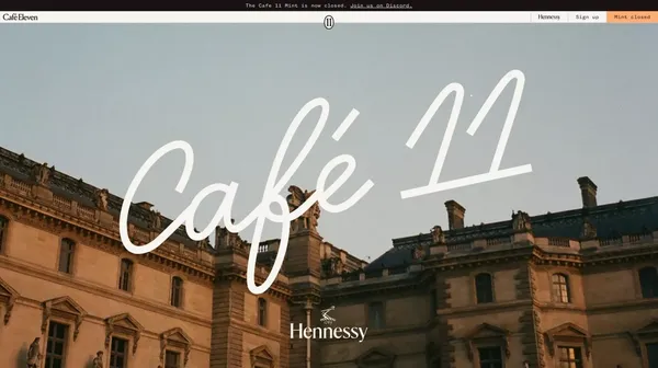 Café Eleven - Landing design inspiration