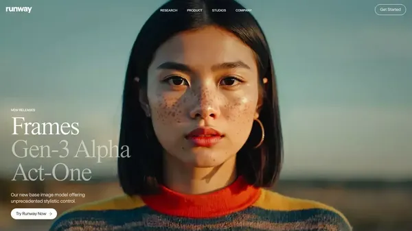 Runway | Tools for human imagination. - Landing design inspiration