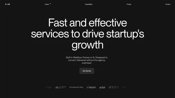 Fast Web Design for Startups – Built with Webflow & Framer | SuperSkills - Landing design inspiration