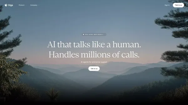 Giga - Landing design inspiration