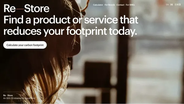 Re—Store - Landing design inspiration