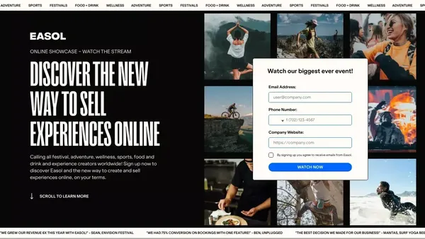 Easol - Watch Our Showcase Stream - Landing design inspiration