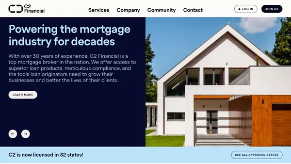 C2 Financial - Landing design inspiration