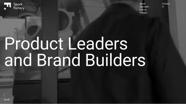 Spark Factory | Leading apparel fashion and decor manufacturer in Quebec | Spark Factory - Landing design inspiration