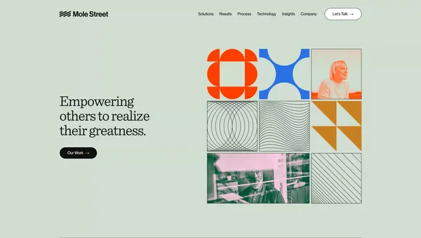 Mole Street - HubSpot Elite Solutions Partner Agency - Landing design inspiration