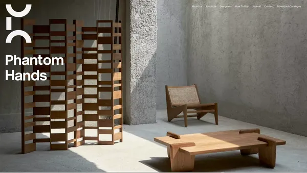 Phantom Hands: Indian Modern Furniture - Landing design inspiration
