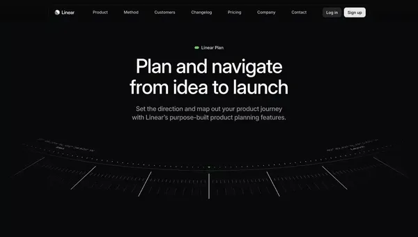 Linear Plan – Set the product direction - Landing design inspiration