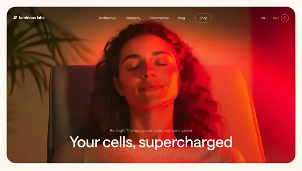 Luminous Labs - Landing design inspiration