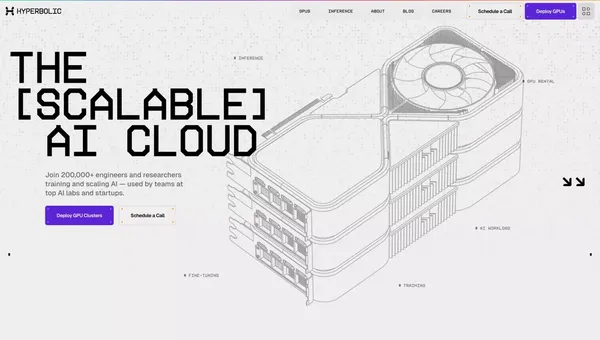 Hyperbolic – The Open-Access AI Cloud - Landing design inspiration