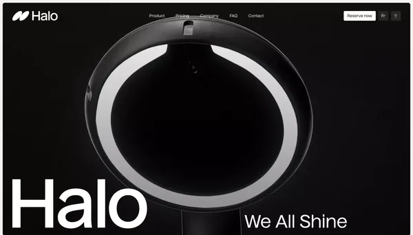 We all shine | Halo Dental Technologies - Landing design inspiration