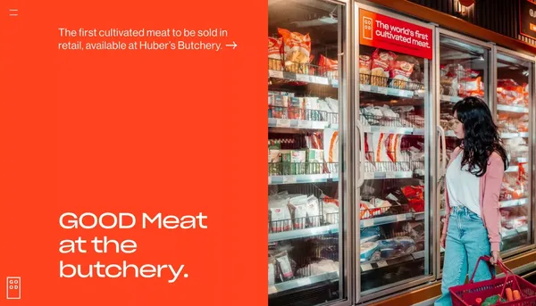 GOOD Meat | The future of meat - Landing design inspiration