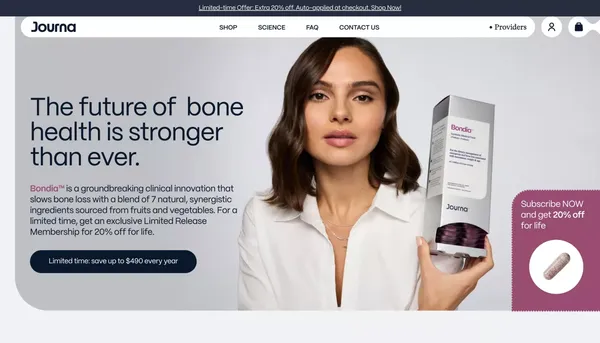 Journa Health - Landing design inspiration