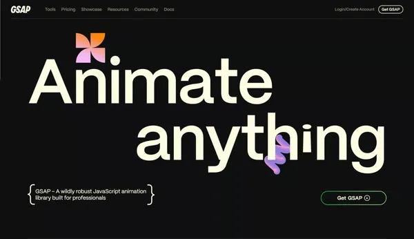 GSAP - Landing design inspiration