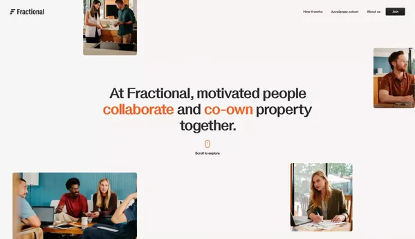 Fractional ownership of investment properties - Landing design inspiration