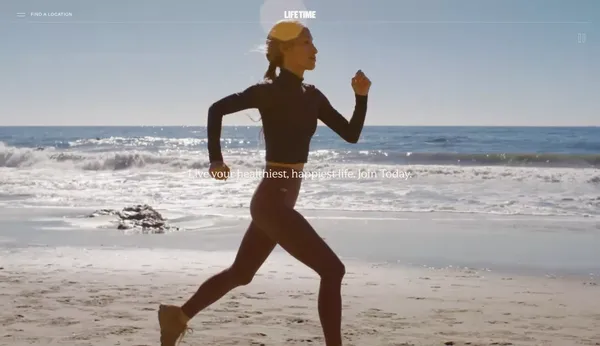 Life Time Healthy Way of Life | Join Life Time - Landing design inspiration