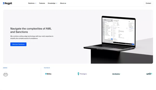 Regpit - Landing design inspiration