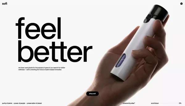 Sofi - Landing design inspiration