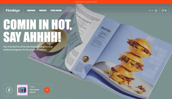 Fleishigs - Landing design inspiration